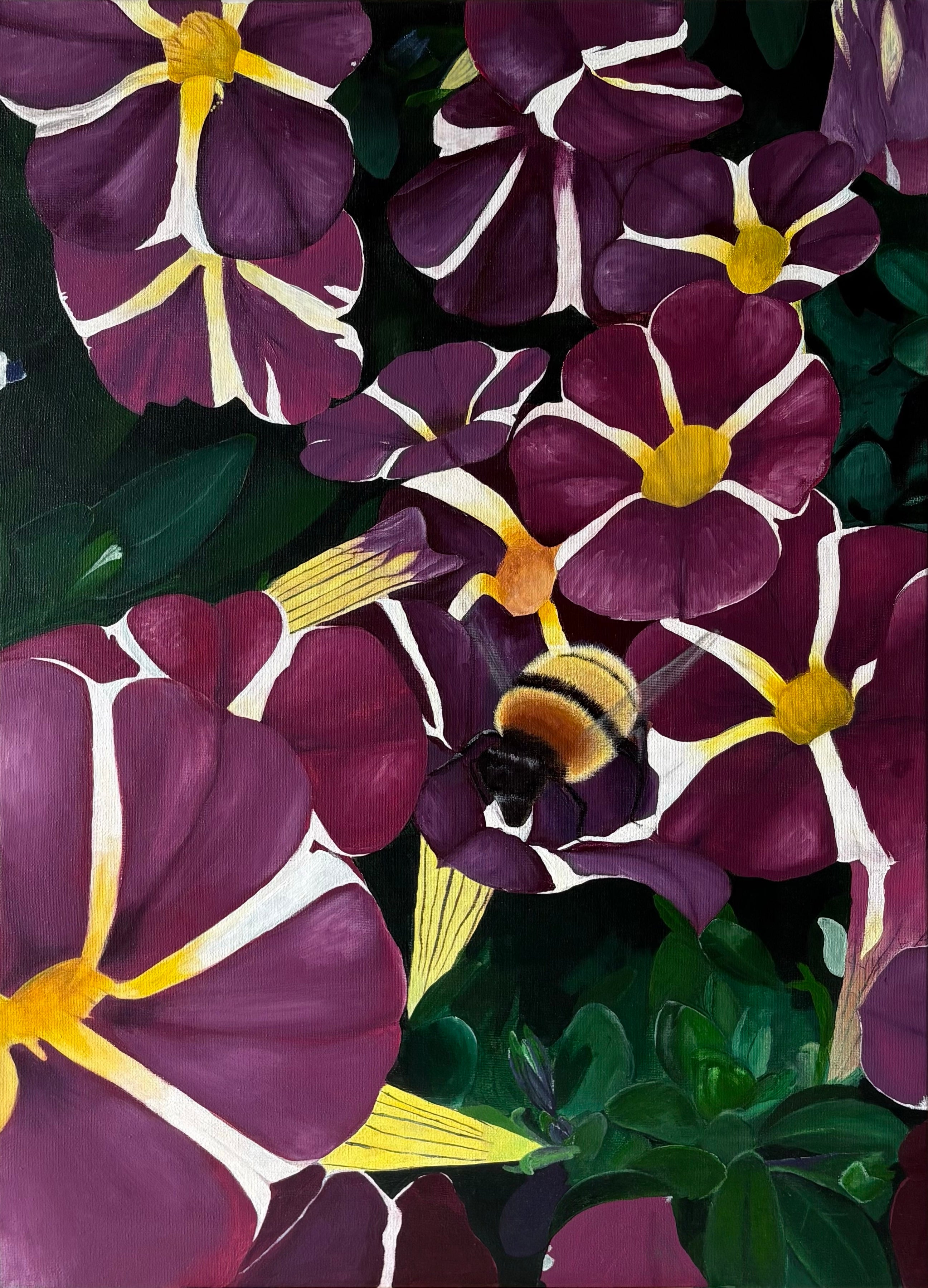 “Among the Petals” | Original Painting